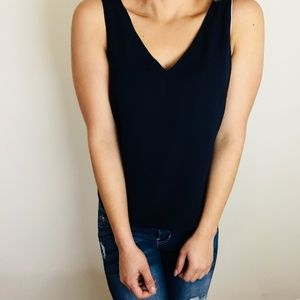 Tahari Women's V neck Sleeveless-Black-8